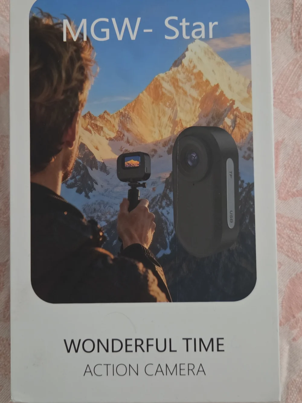 Black Action Camera - Compact Outdoor POV Cam